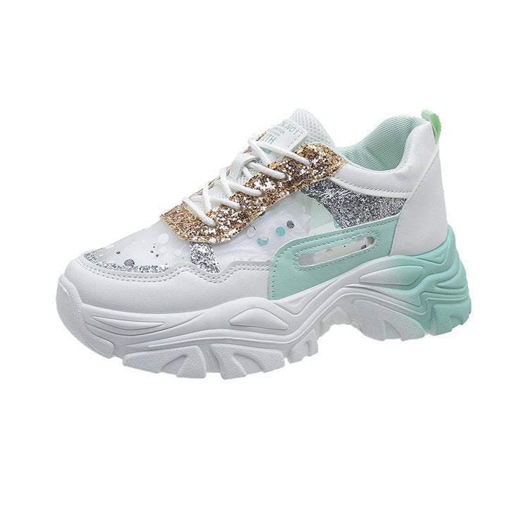 Damer Glittrande Chunky Sneakers Mirla-Eva Jonsson