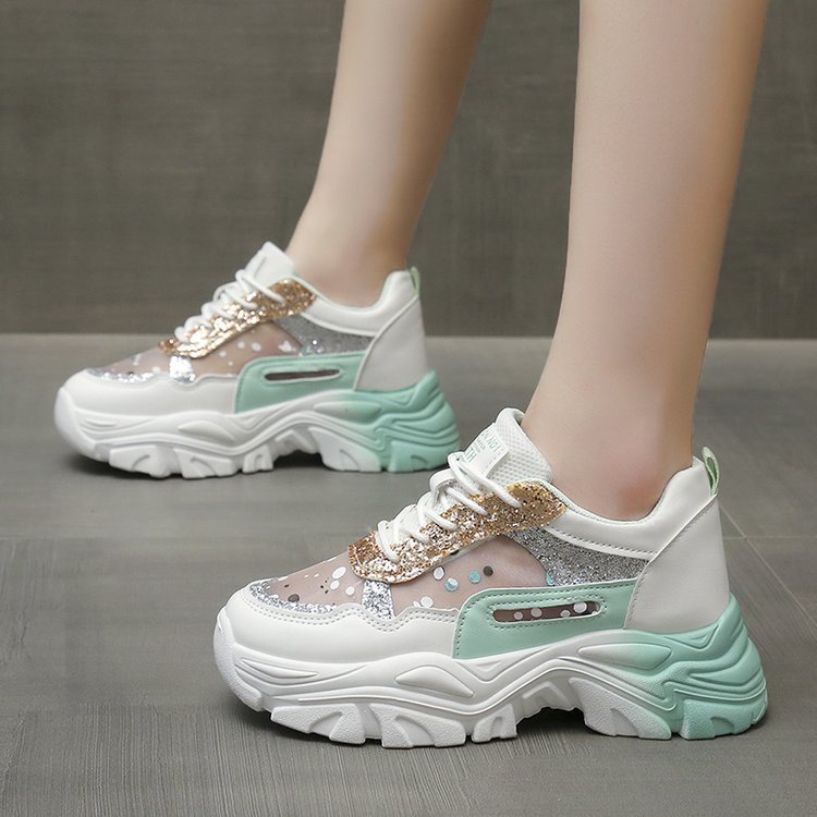 Damer Glittrande Chunky Sneakers Mirla-Eva Jonsson