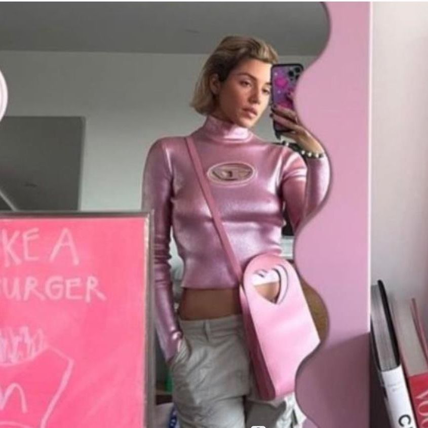 Damer Glittrande Crop-Top med kreativ cut Mirla-Eva Jonsson