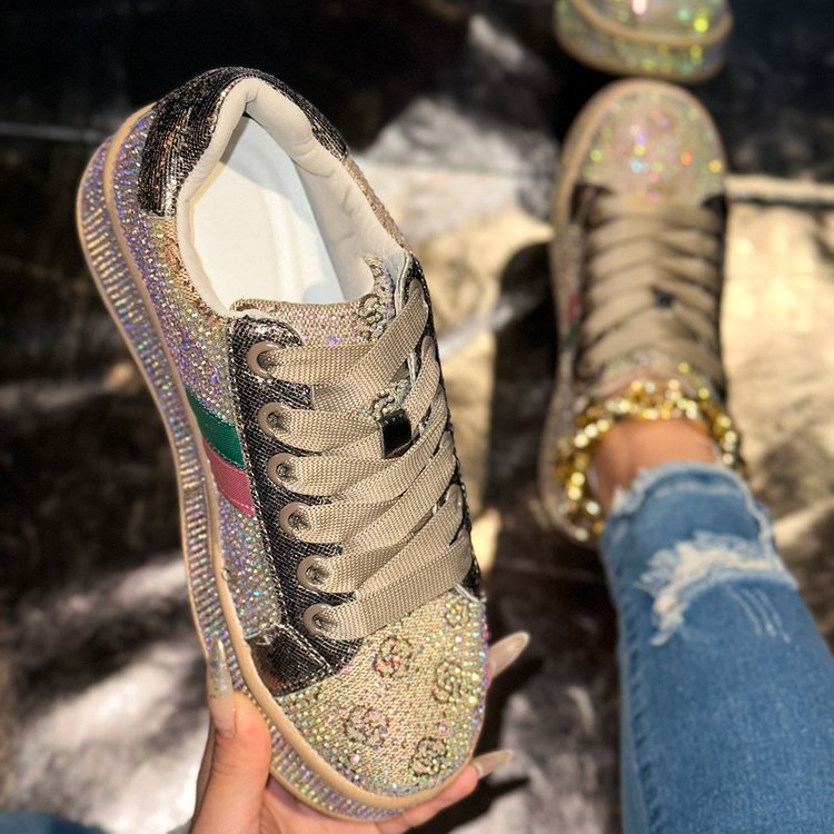Damer Glittrande Fashion Sneakers Mirla-Eva Jonsson