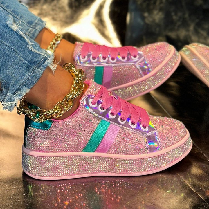Damer Glittrande Fashion Sneakers Mirla-Eva Jonsson