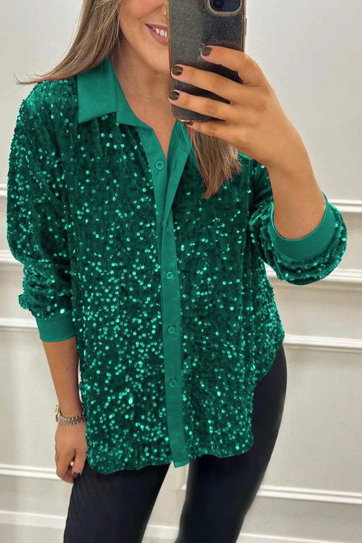 Damer Glittrande Fritidsblus Mirla-Eva Jonsson