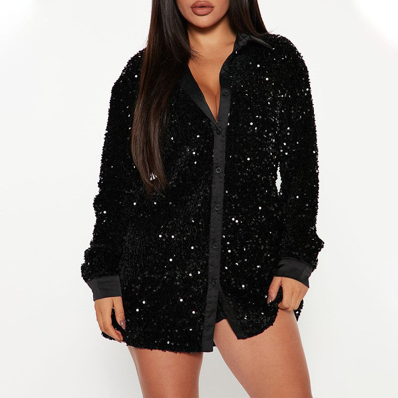 Damer Glittrande Oversize-Blus Mirla-Eva Jonsson