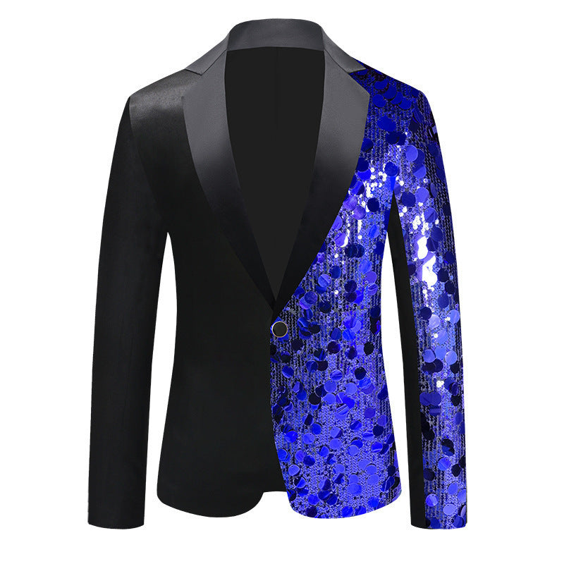 Damer Glittrande Paljet Blazer med elegant Sjalkrag Mirla-Eva Jonsson
