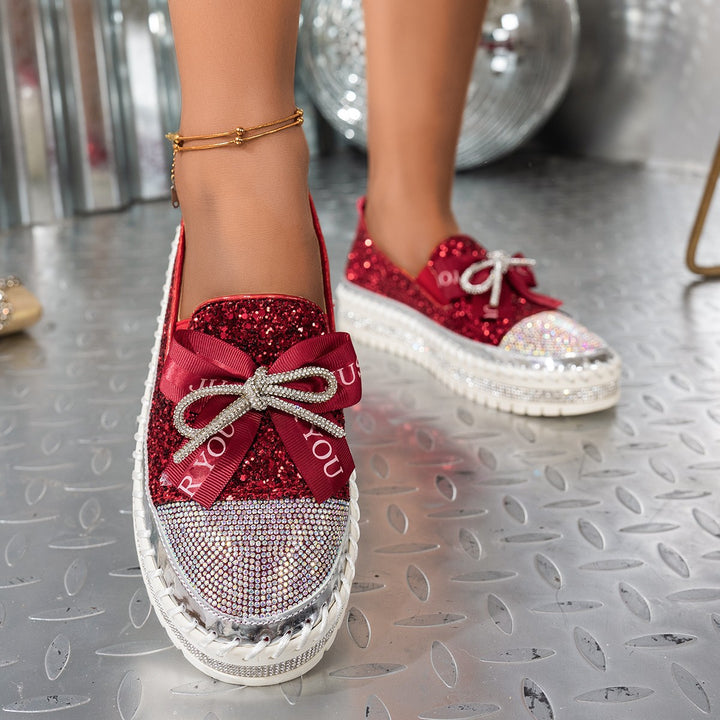 Damer Glittrande Slip-On Sneakers Mirla-Eva Jonsson