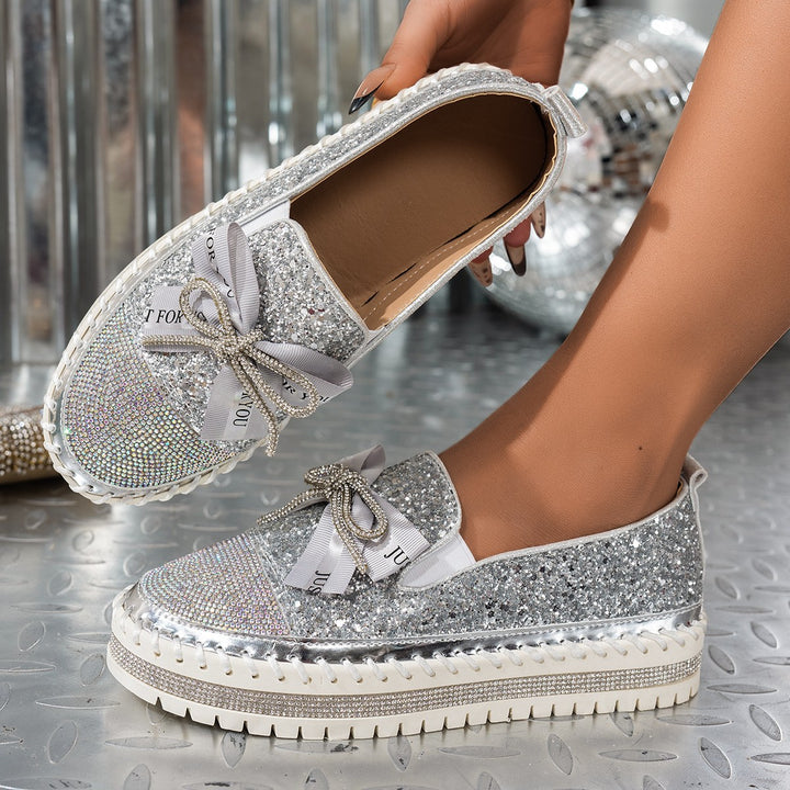 Damer Glittrande Slip-On Sneakers Mirla-Eva Jonsson