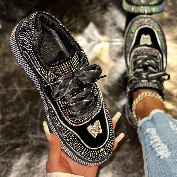 Damer Glittrande Sneakers med Glittrande Detaljer Mirla-Eva Jonsson