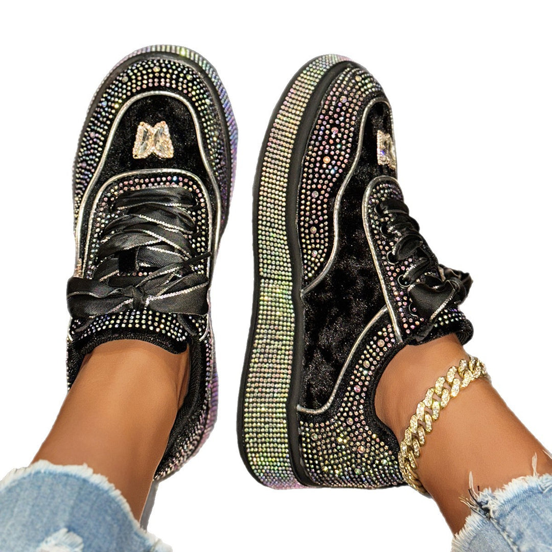 Damer Glittrande Sneakers med Glittrande Detaljer Mirla-Eva Jonsson