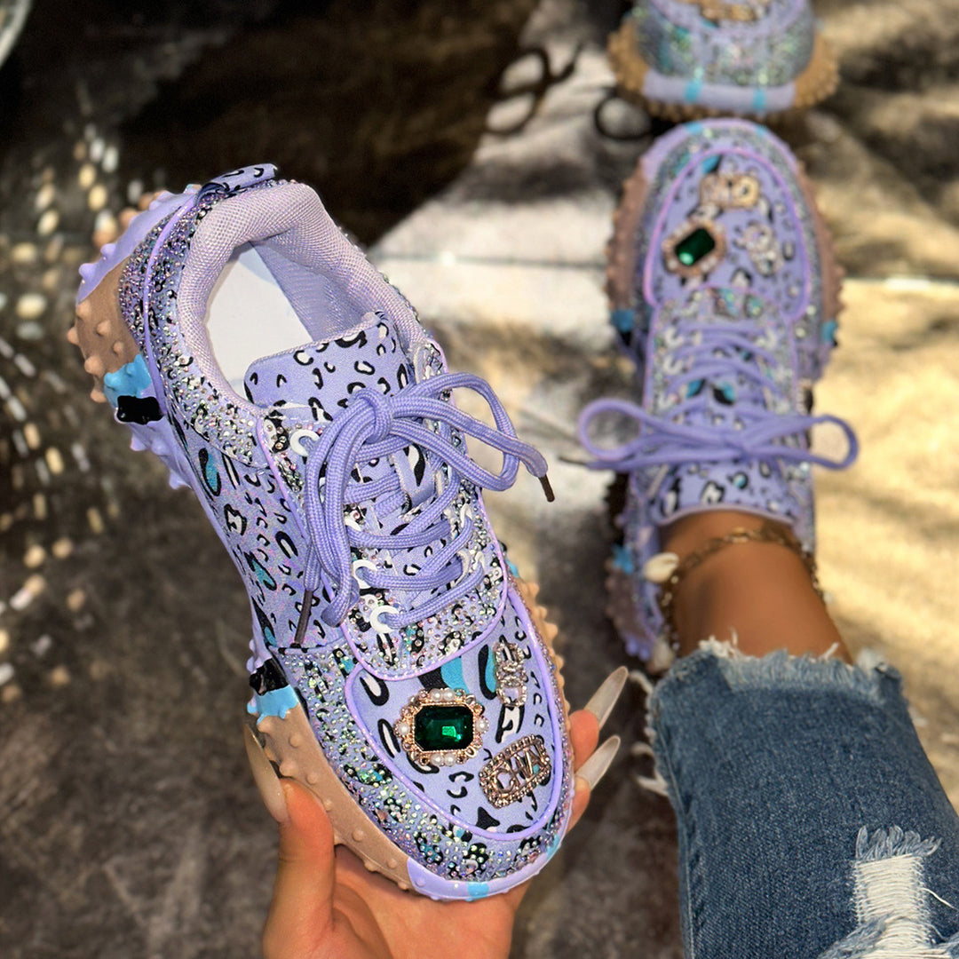 Damer Glittrande Sneakers med exklusiv design Mirla-Eva Jonsson