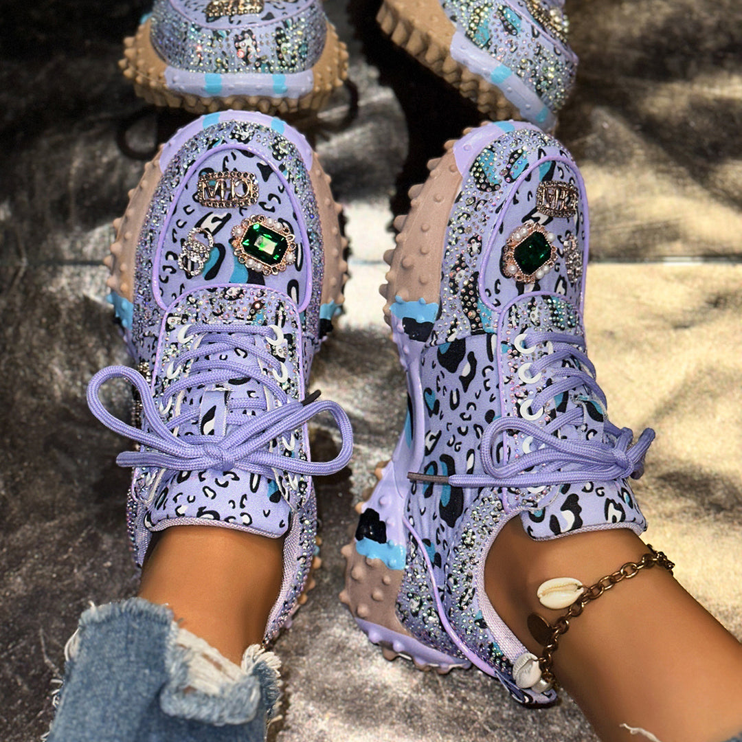 Damer Glittrande Sneakers med exklusiv design Mirla-Eva Jonsson