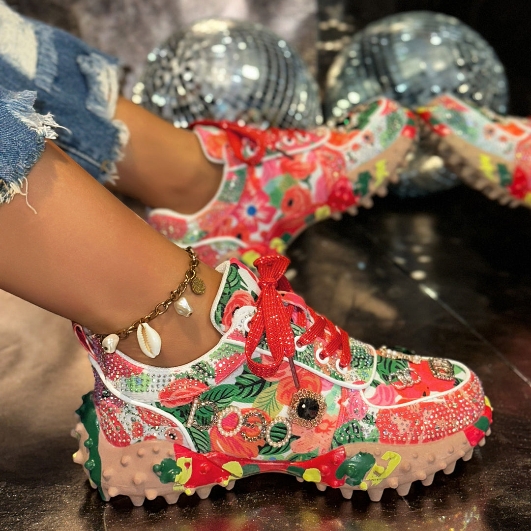 Damer Glittrande Sneakers med exklusiv design Mirla-Eva Jonsson