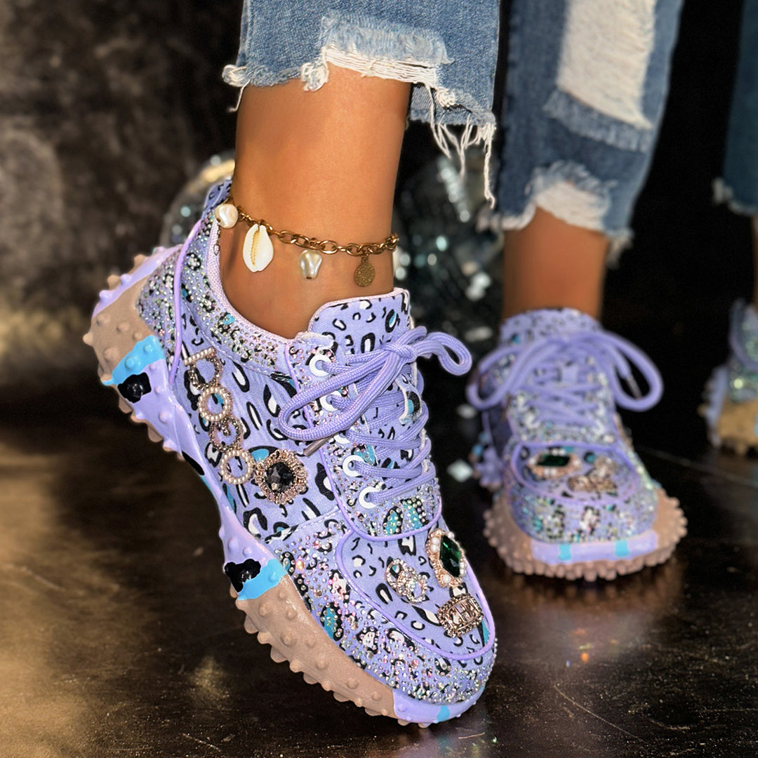 Damer Glittrande Sneakers med exklusiv design Mirla-Eva Jonsson