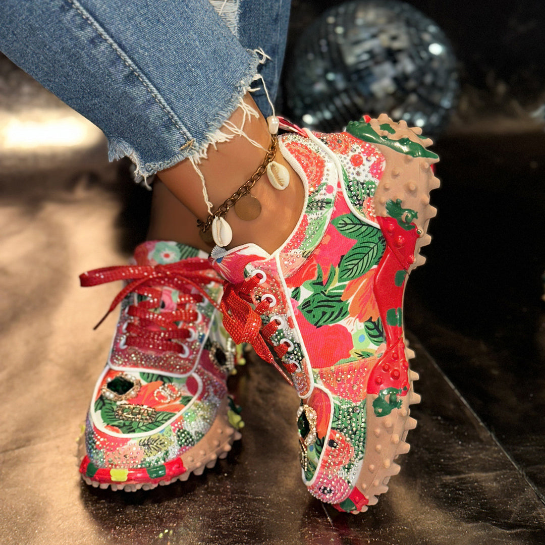 Damer Glittrande Sneakers med exklusiv design Mirla-Eva Jonsson
