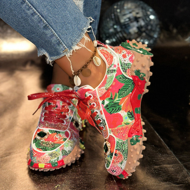 Damer Glittrande Sneakers med exklusiv design Mirla-Eva Jonsson