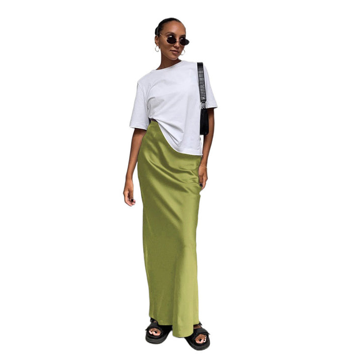 Damer Golvlång Satin Maxi-Kjol Eva Jonsson-Eva Jonsson