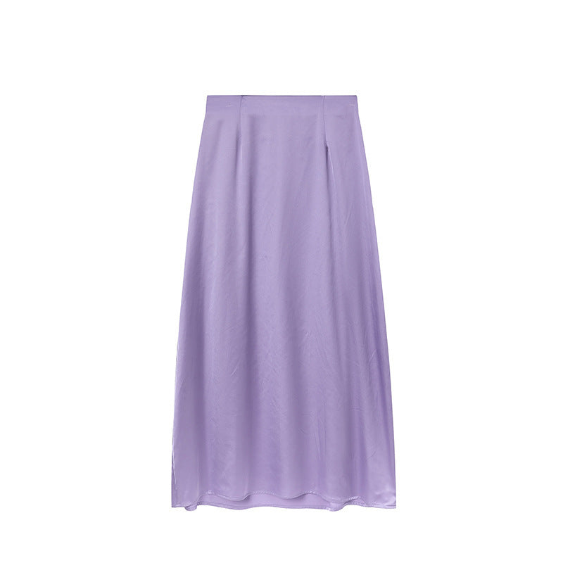 Damer Golvlång Satin Maxi-Kjol Eva Jonsson-Eva Jonsson