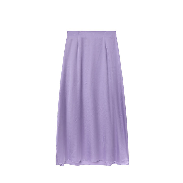Damer Golvlång Satin Maxi-Kjol Eva Jonsson-Eva Jonsson