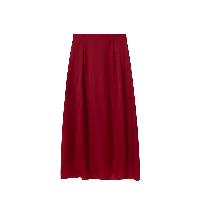 Damer Golvlång Satin Maxi-Kjol Eva Jonsson-Eva Jonsson