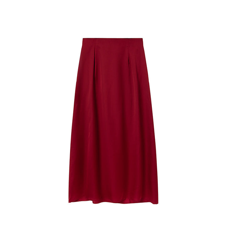 Damer Golvlång Satin Maxi-Kjol Eva Jonsson-Eva Jonsson