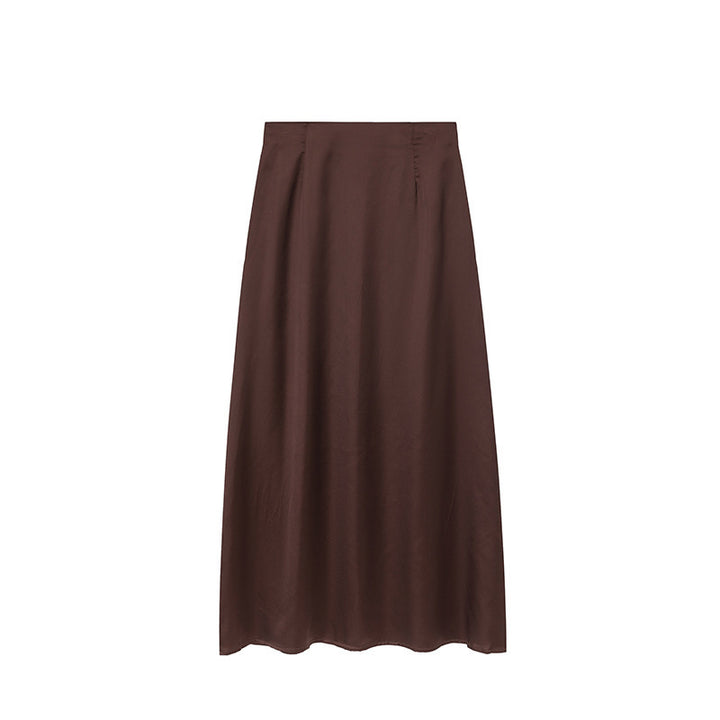 Damer Golvlång Satin Maxi-Kjol Eva Jonsson-Eva Jonsson