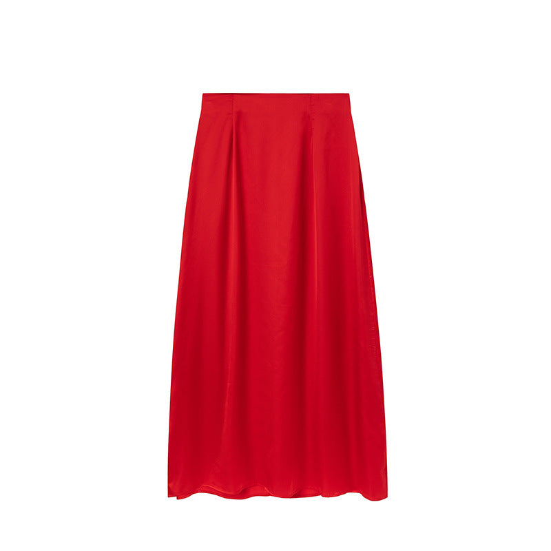 Damer Golvlång Satin Maxi-Kjol Eva Jonsson-Eva Jonsson
