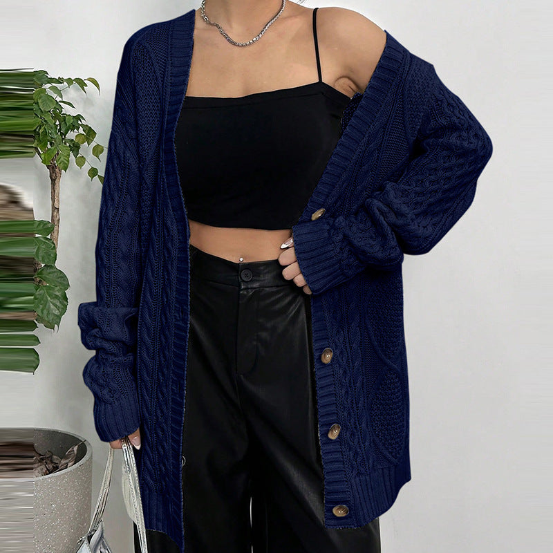Damer Grovstickad Cardigan Eva Jonsson-Eva Jonsson