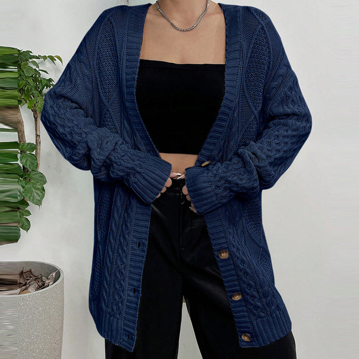 Damer Grovstickad Cardigan Eva Jonsson-Eva Jonsson