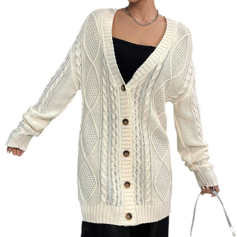 Damer Grovstickad Cardigan Eva Jonsson-Eva Jonsson