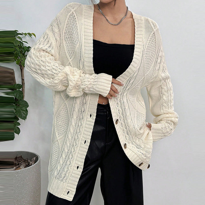 Damer Grovstickad Cardigan Eva Jonsson-Eva Jonsson