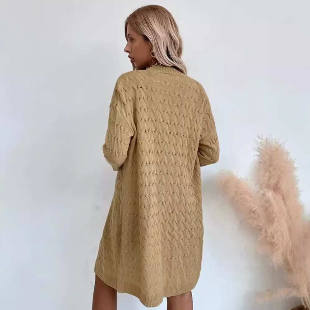Damer Grovstickad Cardigan med strukturerad design Mirla-Eva Jonsson