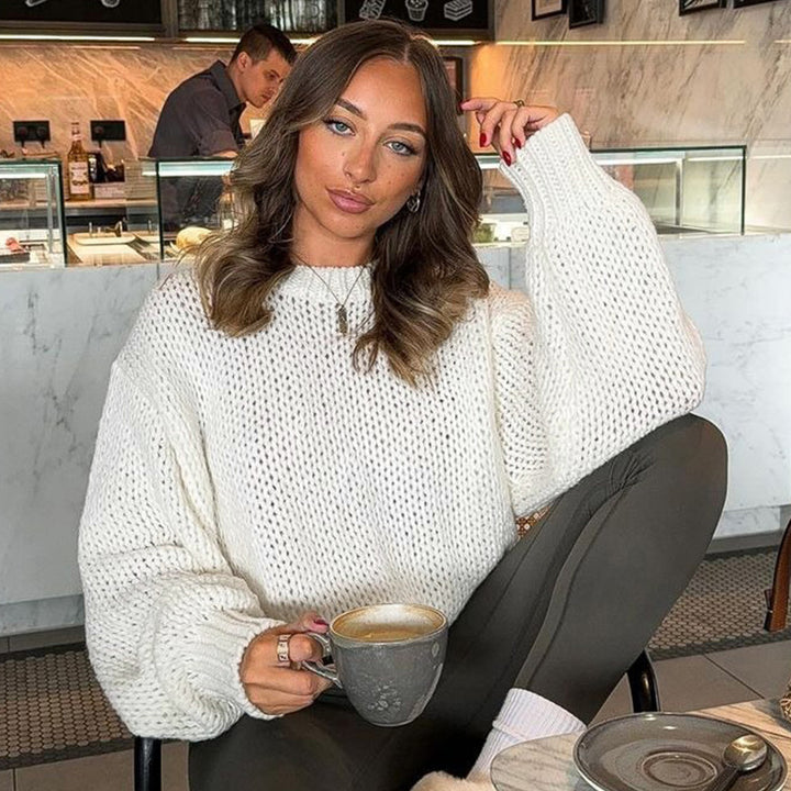 Damer Grovstickad tröja Eva Jonsson-Eva Jonsson