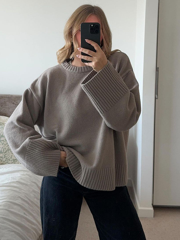 Damer Grovstickat tröja med överdimensionerade ärmar Mirla-Eva Jonsson