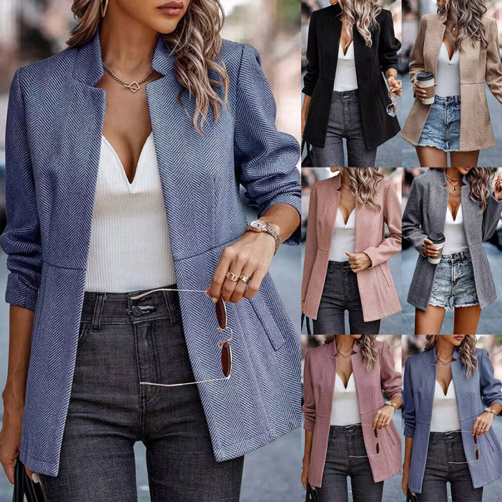 Damer Herringbone Blazer med strukturerad skärning Eva Jonsson-Eva Jonsson
