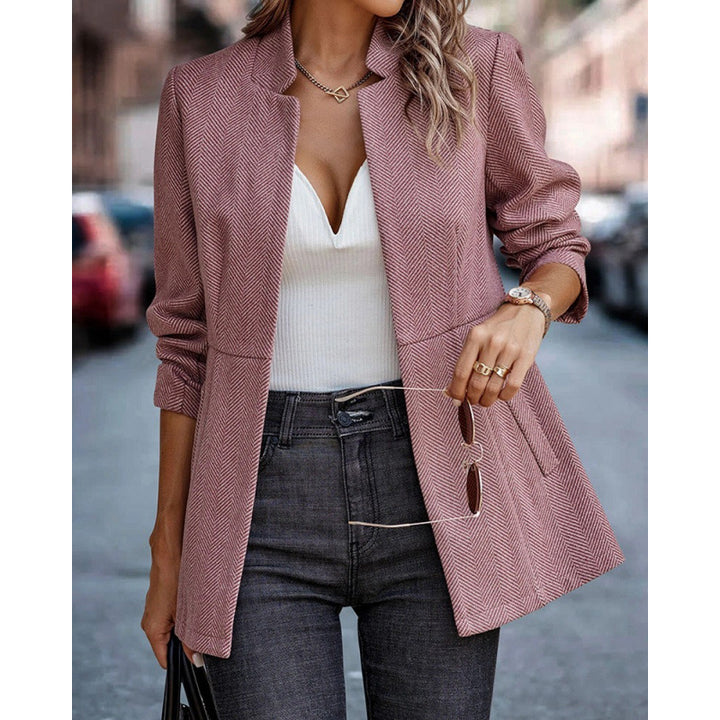 Damer Herringbone Blazer med strukturerad skärning Eva Jonsson-Eva Jonsson