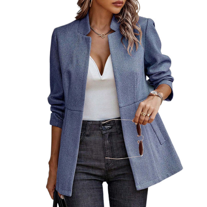 Damer Herringbone Blazer med strukturerad skärning Eva Jonsson-Eva Jonsson
