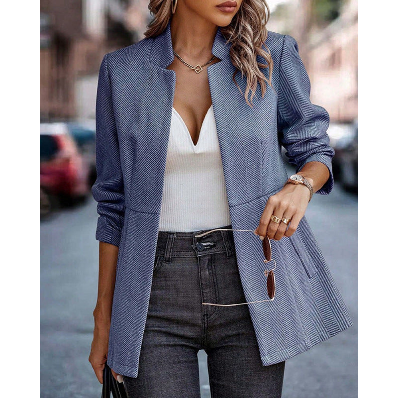 Damer Herringbone Blazer med strukturerad skärning Eva Jonsson-Eva Jonsson