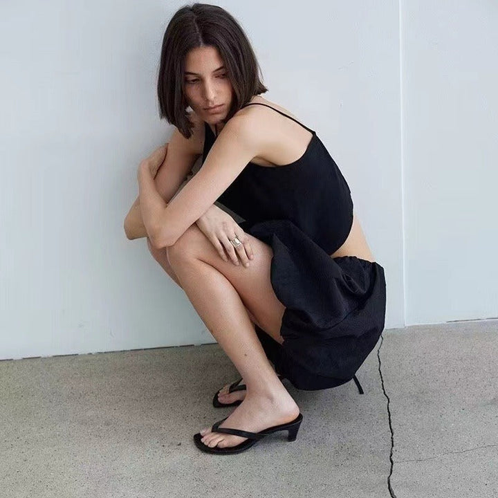 Damer High-Heel Thong Slide Sandaler Mirla-Eva Jonsson