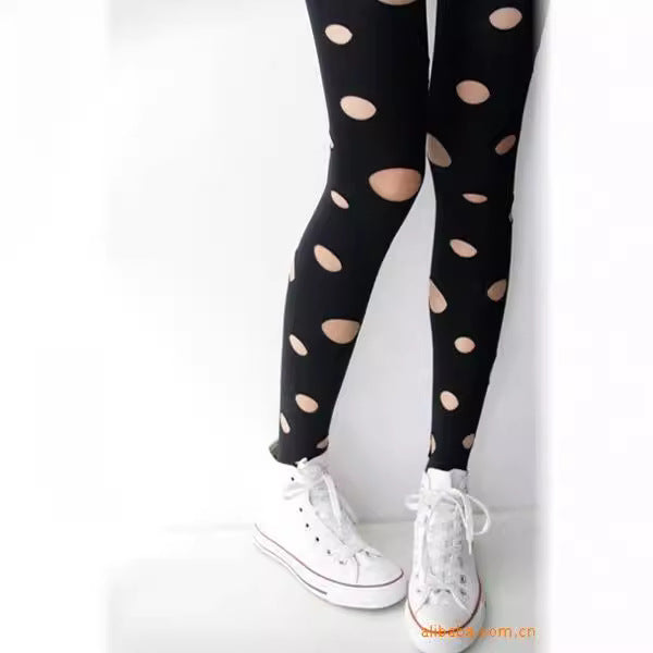Damer High-Style Leggings med dynamiska cut-outs Mirla-Eva Jonsson