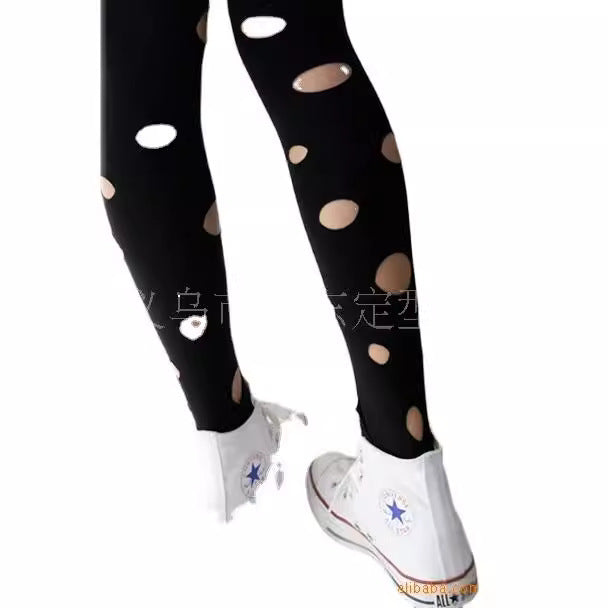 Damer High-Style Leggings med dynamiska cut-outs Mirla-Eva Jonsson