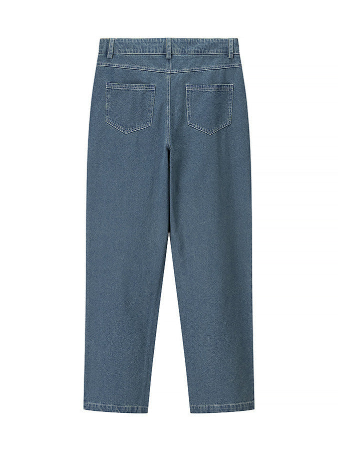 Damer High-Waist Jeans i modernt rutigt mönster Mirla-Eva Jonsson