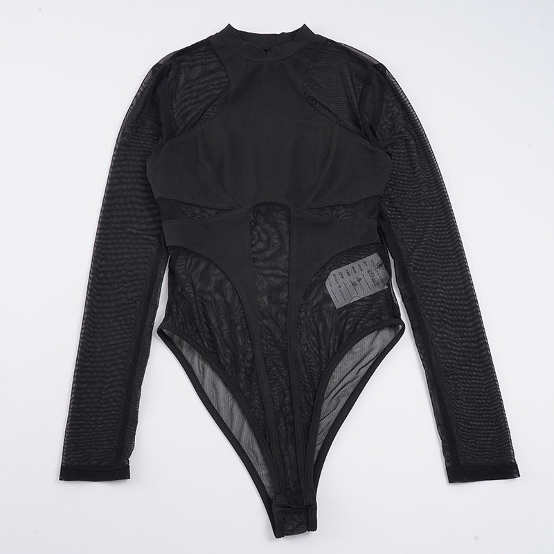 Damer Hightech Bodysuit med innovativt mesh-design Mirla-Eva Jonsson