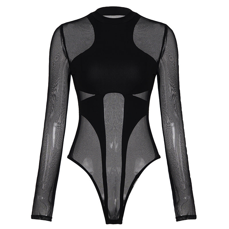 Damer Hightech Bodysuit med innovativt mesh-design Mirla-Eva Jonsson