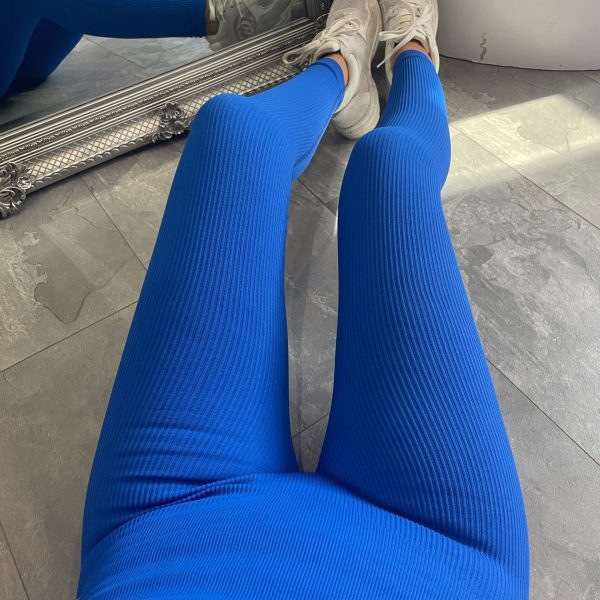 Damer Hög Kvalitet Ribbad Design Leggings med Hög Midja Mirla-Eva Jonsson