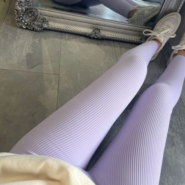 Damer Hög Kvalitet Ribbad Design Leggings med Hög Midja Mirla-Eva Jonsson