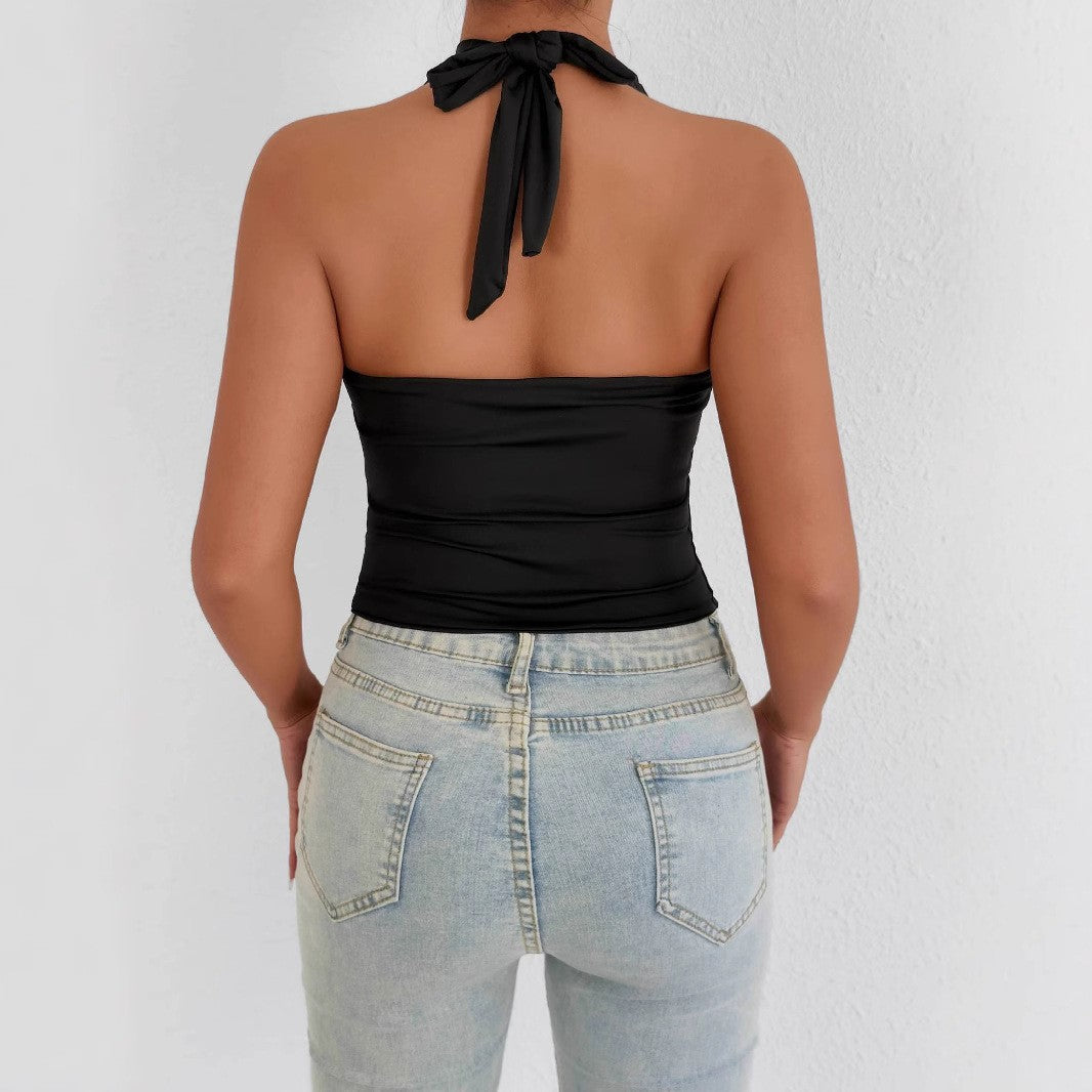 Damer Hög i halsen Tanktop med Fyrkantig U-ringning Mirla-Eva Jonsson