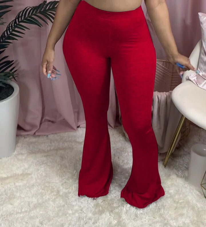 Damer Hög midja Bootcut-Leggings i mjuk Jersey Eva Jonsson-Eva Jonsson