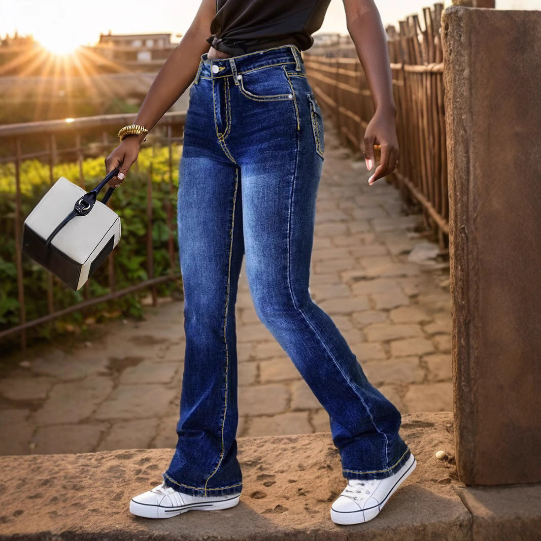 Damer Höga Jeans Eva Jonsson-Eva Jonsson