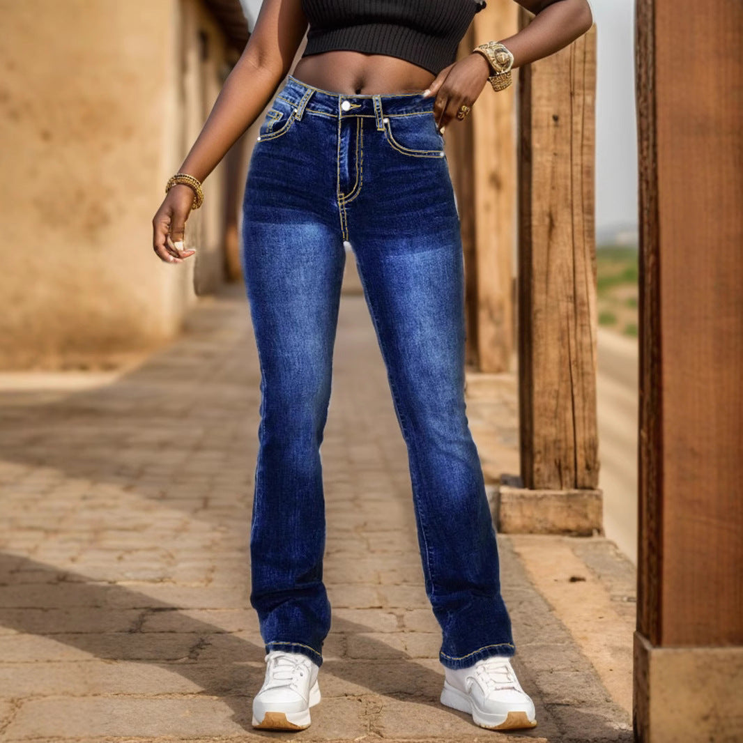 Damer Höga Jeans Eva Jonsson-Eva Jonsson