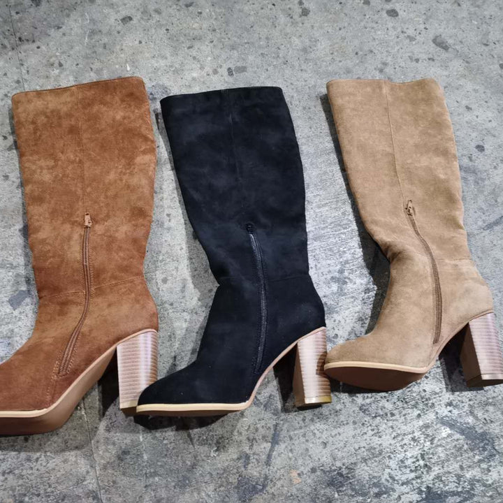 Damer Höga Stövlar med elegant Blockklack Mirla-Eva Jonsson