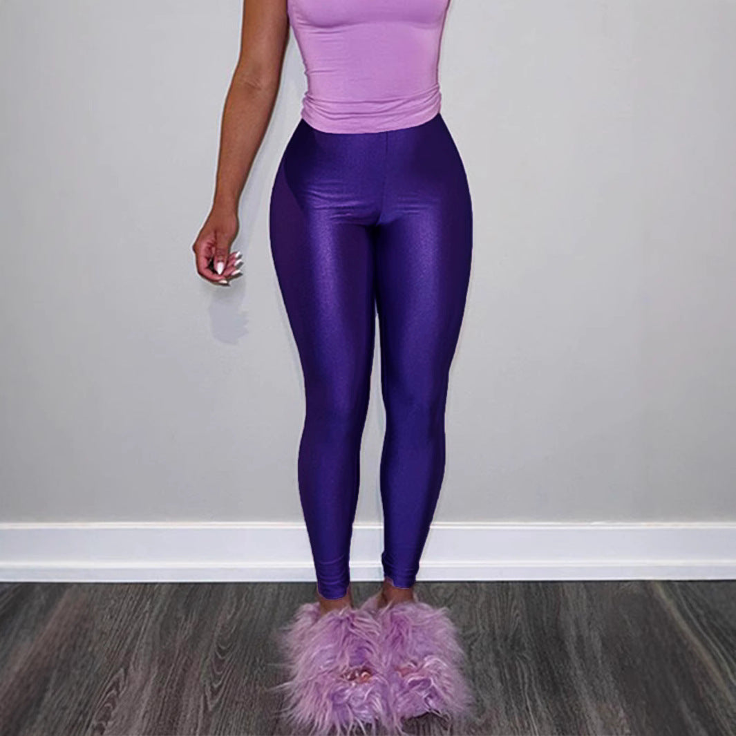 Damer Högblanka Fitness-Leggings med hög midja och omfattande komfort Mirla-Eva Jonsson